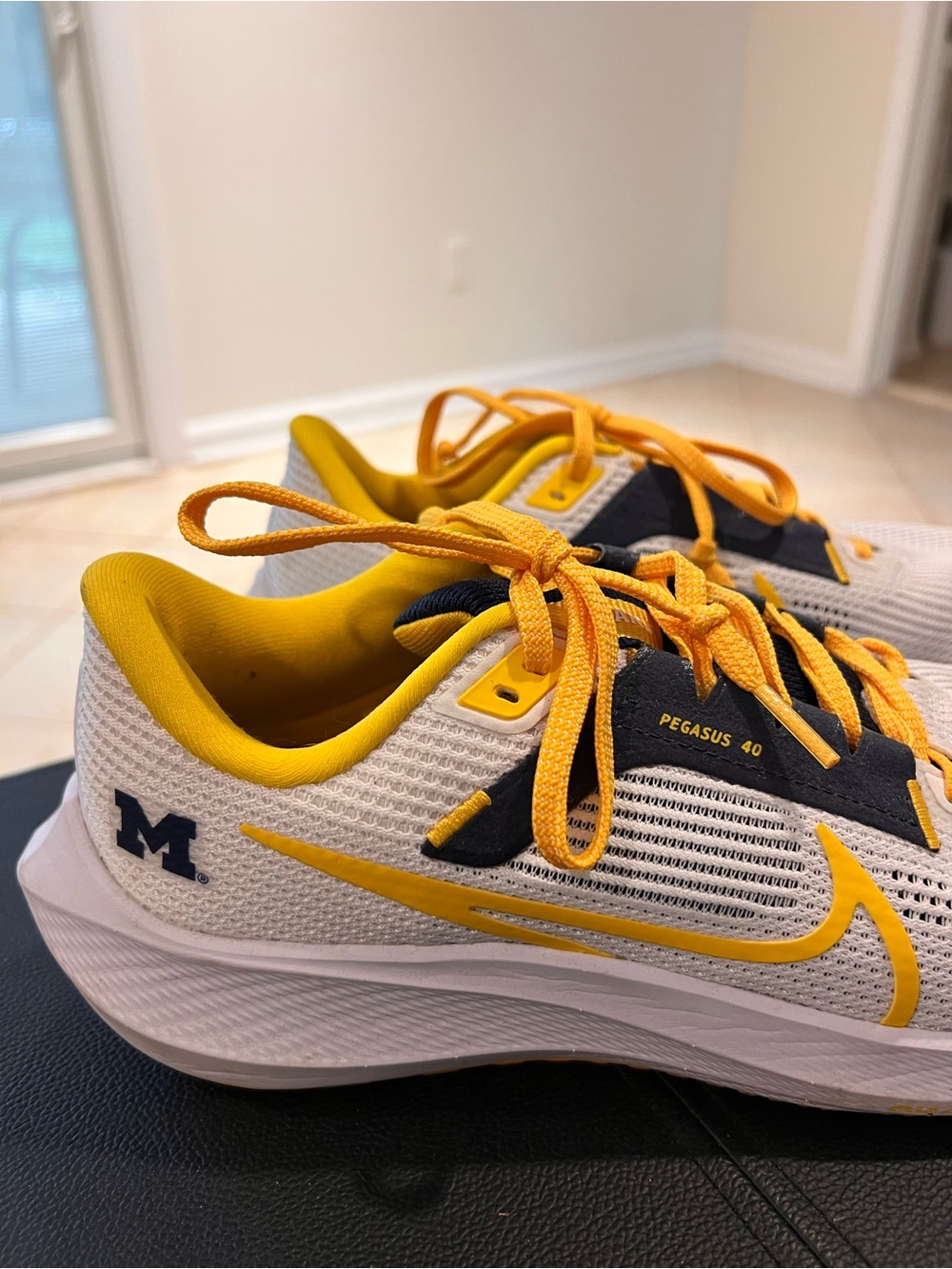Nike Air Zoom Pegasus 40 Michigan Wolverines running shoes - Men’s 8/ W 9.5 - Picture 2 of 8
